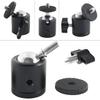 EXMAX 360 Degree Swivel Mini Tripod Ball Head with 1/4” Screw Thread Base for DSLR Camera Camcorder LED Light Tripod Monopod Bracket Compatible