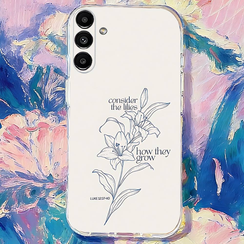 God Jesus Bible Verse Quotes Shockproof Clear Case For Samsung Galaxy S30,S25,S24,S23,S20,S21,S22,S10,5G,FE,lite,PIus Cover