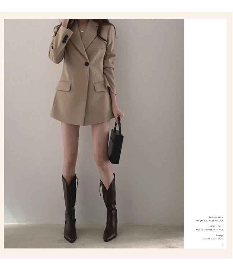 2025 Women's Korean Style Loose Fit Spring/Autumn Suit Jacket
