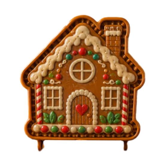 Decorative Pastry Stampers Christmas Mini Pie Mold for Hand Pies, Holiday Gingerbread Man House Santa Claus Nonstick Press Baking Tools Dough Cookies,