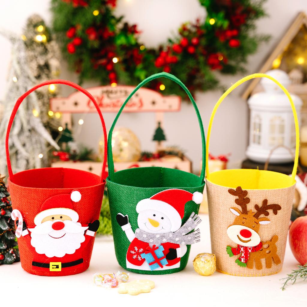 Christmas Decoration Cartoon Tote Bag Christmas Gift Bag Children's Candy Bag Gift Bag