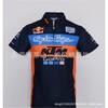 Unisex Off-Road Racing Polo Shirt Short Sleeve Turn-Down Collar Breathable Sport Tee Cycling Motorcross