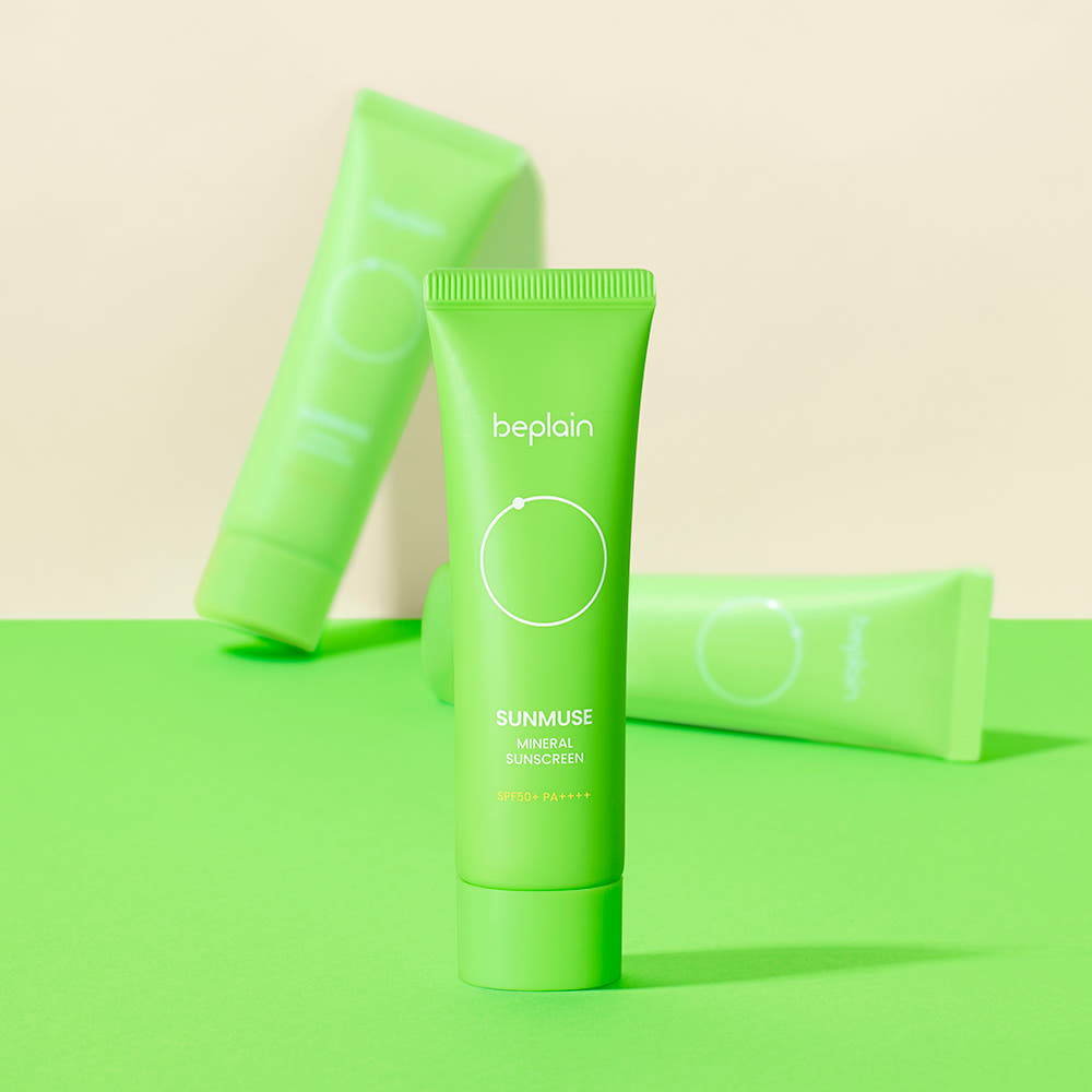 BEPLAIN Sunmuse Mineral Sunscreen SPF50+ PA++++ 50ml Zinc Oxide Gentle Daily UV Protection for Sensitive Skin
