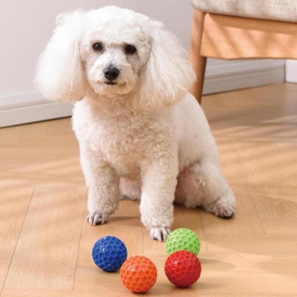 Natural Rubber Dog Balls Interactive Puppy Chew Toys Squeaky Dog Toys for Aggressive Chewers