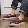 Fashion Fashionable Spring New British Style Men's Comfortable Loafers Brand Men's New Suede Leather Wear-resistant Casual Board Shoes