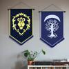 Высококачественный шерстяной баннер World of Warcraft для декора гостиной, спальни или бара