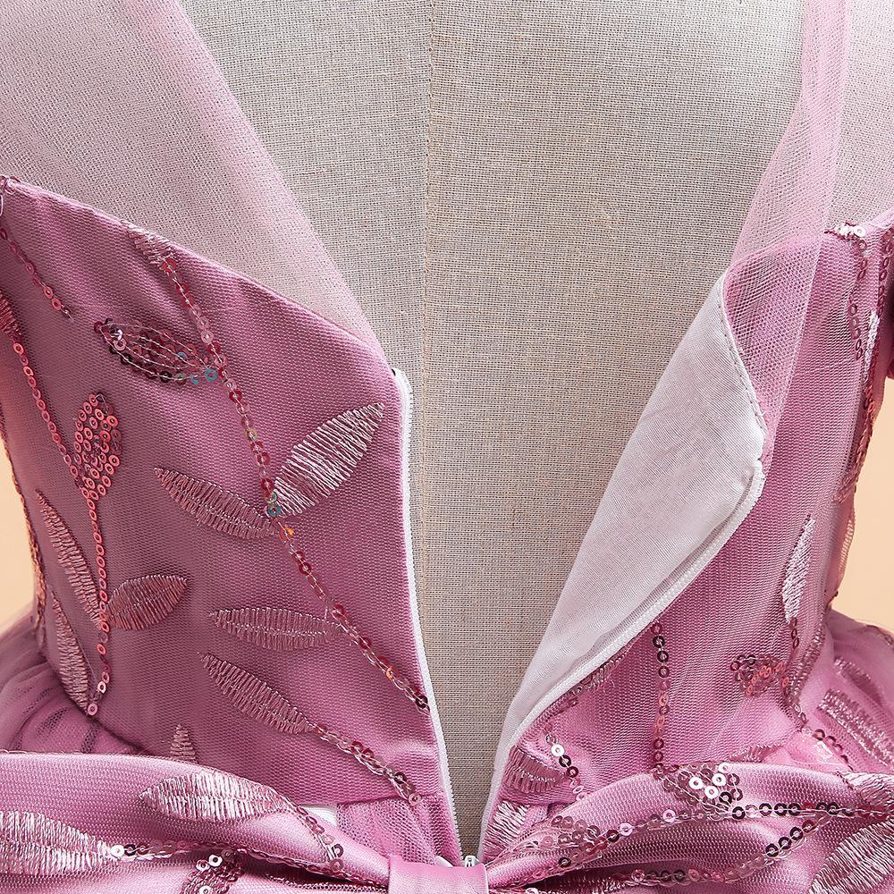 Летние платья для маленьких девочек, кружевное платье с цветочным узором для свадебной вечеринки, детское платье принцессы на день рождения, детская повседневная одежда для 3, 6, 8 лет