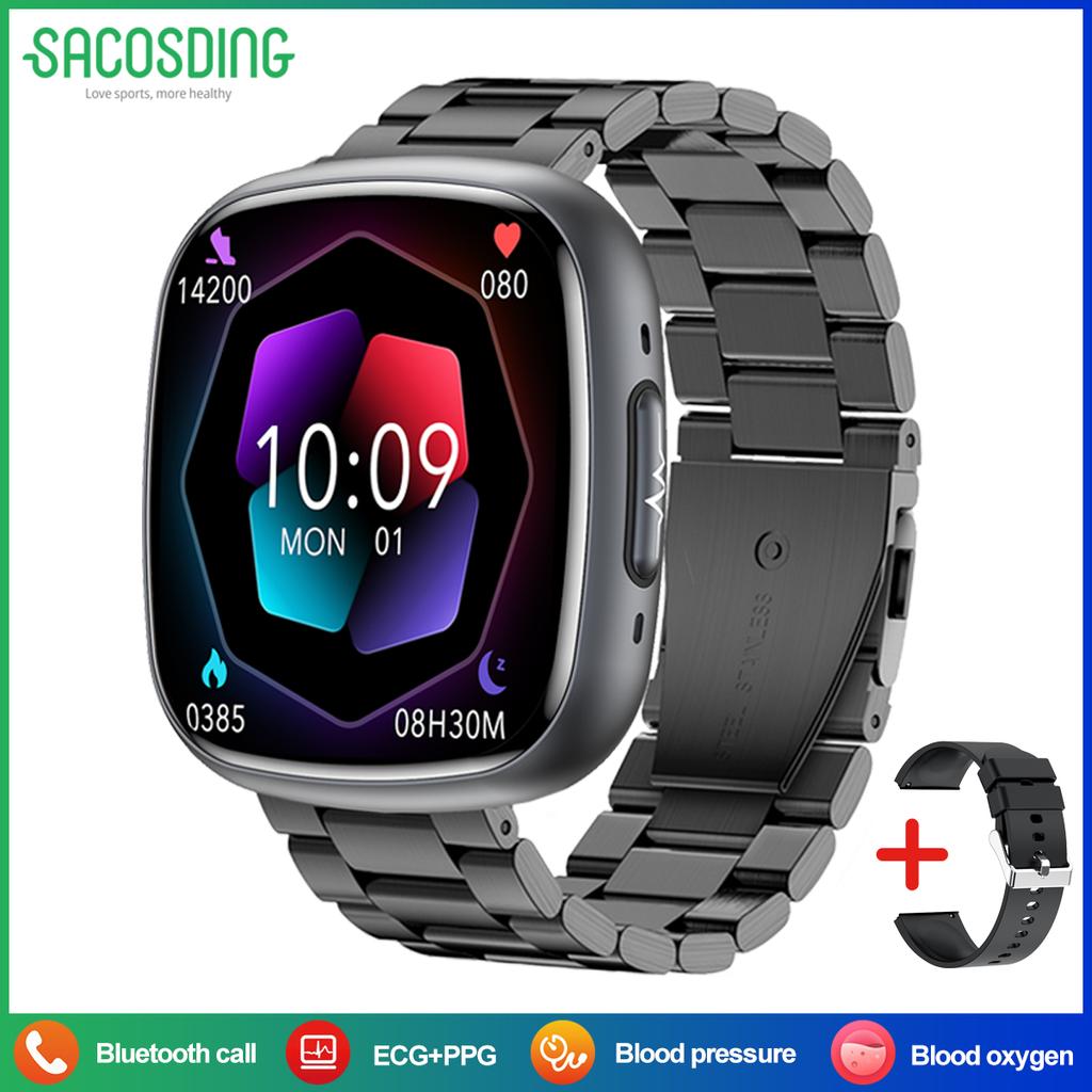 2025 Smart Watch Blood Pressure Health Monitoring ECG HRV Bluetooth Call SOS Men Women Sport Fitness Tracker Blood Oxygen Watch