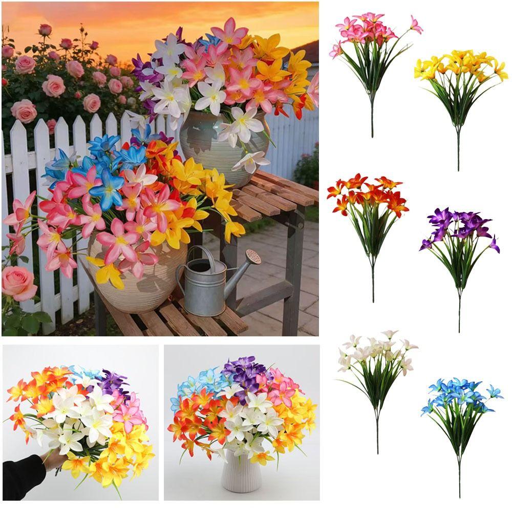 Simulation Daffodil Orchid Silk Flowers Artificial Flowers Spring Grass Wedding Decoration
