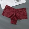 Большие размеры, сексуальные кружевные трусики для женщин, летние, со средней талией, эластичные, ультратонкие, дышащие, легкие, открытые, женские трусы 4XL