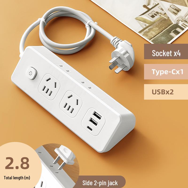 USB удлинитель с многорозеточной настольной панелью для умного дома