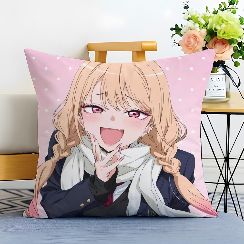 Fashion Nice Anime MMy DressUp Darlings girl Cushion Cover Washable Linen Pillowcase Soft  for Sofa Bed Cozy Home Room Decor