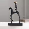 1PC Sculpture Horse Ornament Home High-end Entrance Wine Cabinet Decoration Living Room TV Cabinet Office High-end Ornament