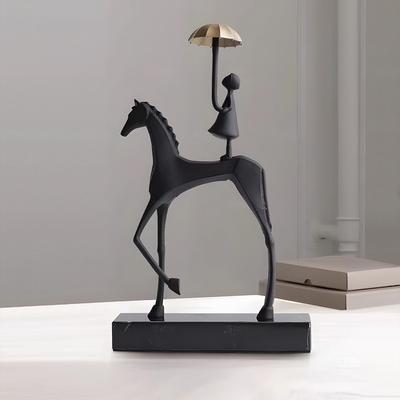 1 шт. Скульптура Лошадь Украшение для дома Высококлассное украшение для прихожей Винный шкаф Декор Гостиная ТВ-тумба Офис Высококлассное украшение