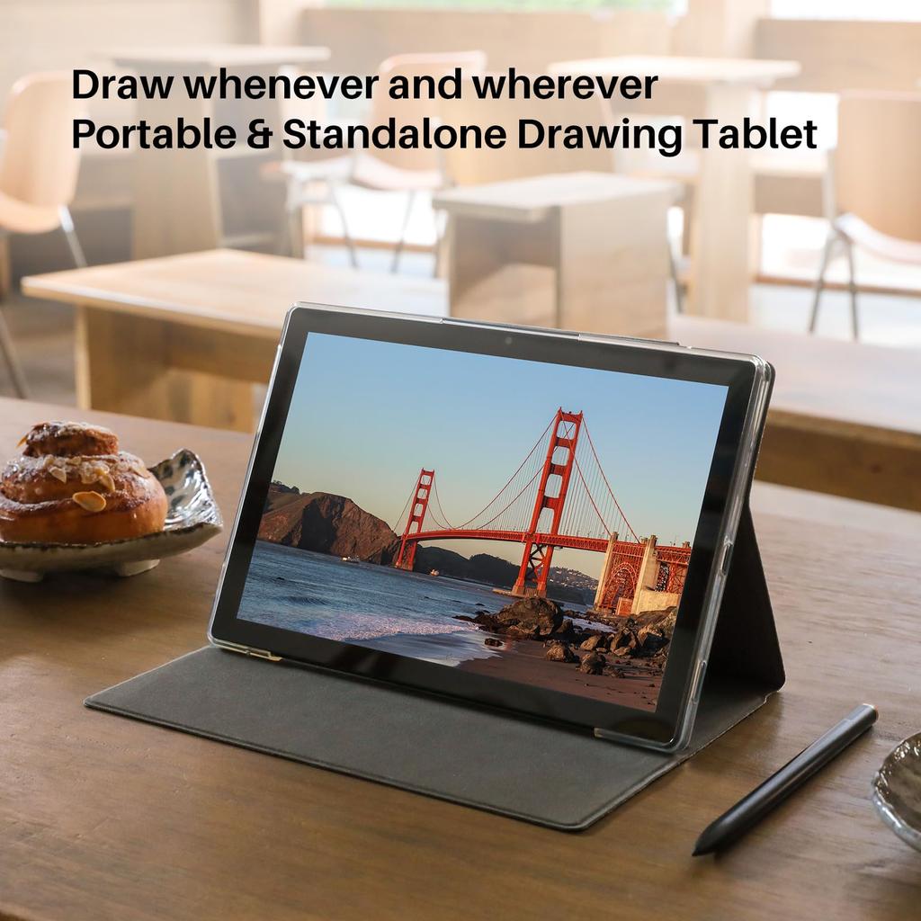 HUION Kamvas Slate 10 WUXGA X Android 13 with 8GB LPDDR4 X 128GB 512GB TF Card 6000mAh 5MP and 13MP Dual GMS and Japanese Instruction Manual Tablet,