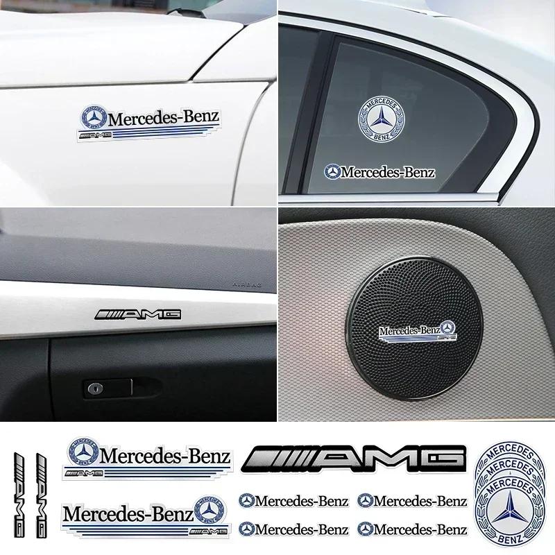 1 комплект Значок-наклейка на автомобиль Декор автомобиля Наклейка Для Mercedes Benz W204 W124 W201 W202 W212 W220 W205 GLA CLA Автомобильные аксессуары гаджеты
