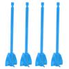 4Pcs Resin Mixer Paddles Strong Uniform Mixing 5 Blades Reusable Paint Mixer Drill Attachment Blue