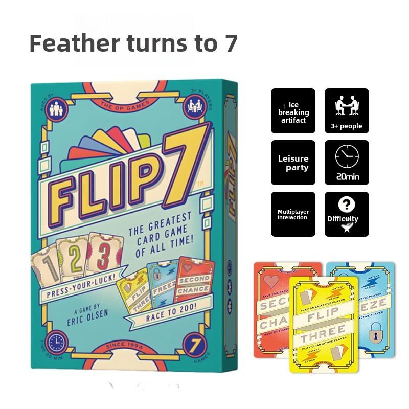 Карточная игра Flip7 для вечеринок с образовательными и интерактивными функциями для семьи и друзей
