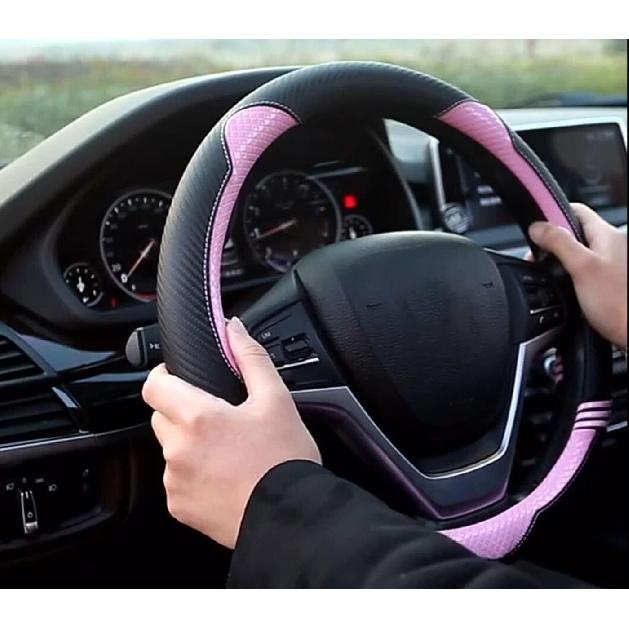YUNZLAN Стильная Милая Накладка на Руль с Ушками Кошки для Женщин Девушек, Кожаная Универсальная Накладка на Руль Автомобиля 15 Дюймов, Аксессуары для Интерьера Автомобиля