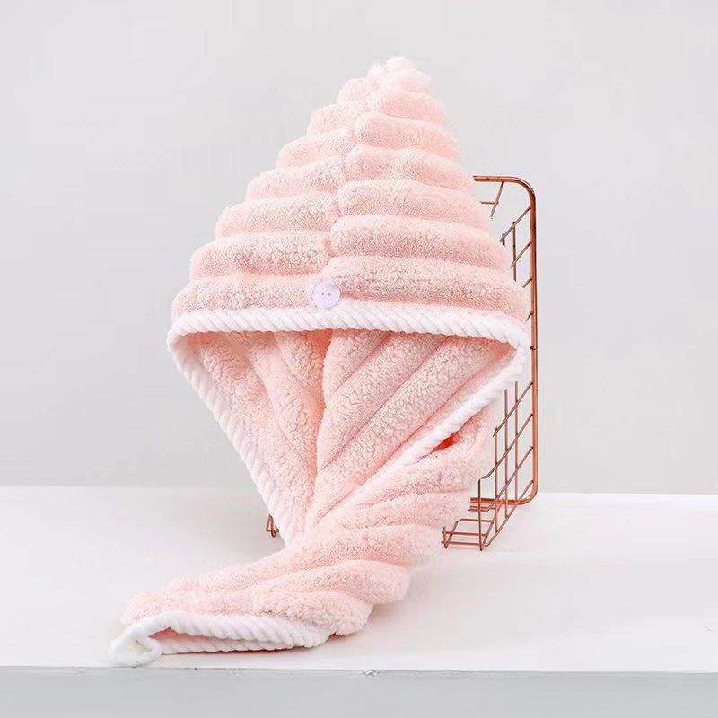 Сухая шапочка для волос для женщин, утолщенная и суперабсорбирующая косынка для вытирания волос, быстросохнущая шапочка, полотенце для сухих волос