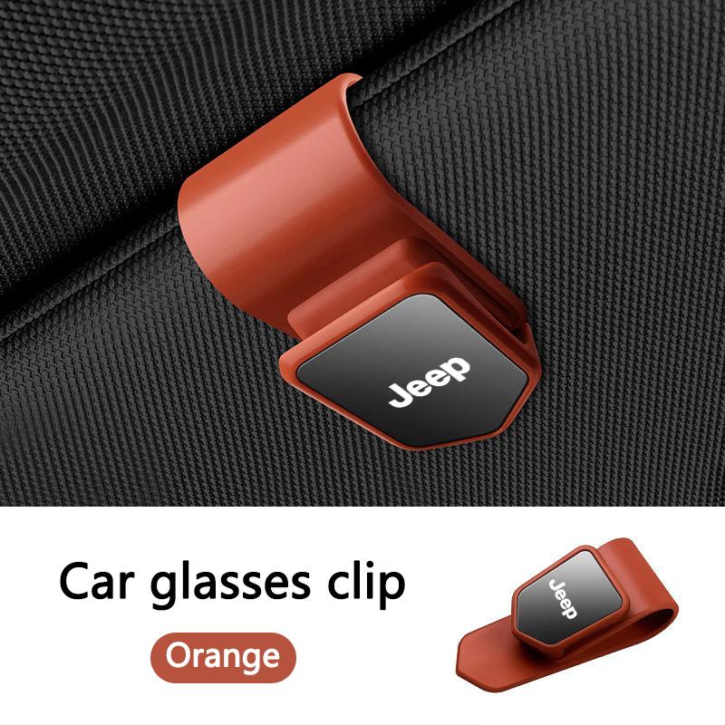 For Jeep Car Interior Sun Visor Glasses Holder Sunglasses Eyeglasses Clip For Jeep Renegade Compass Grand Cherokee Wrangler j