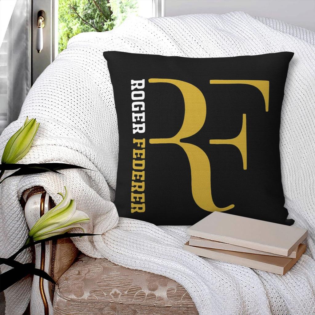 Roger Federer Square Pillowcase Pillow Cover Polyester Cushion Decor Comfort Throw Pillow for Home Bedroom