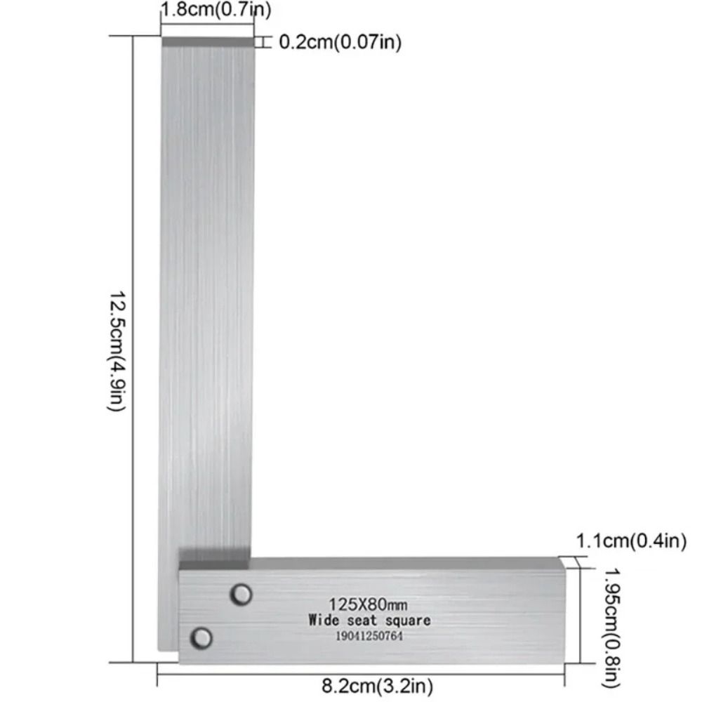 Маркировка Линия для разметки Измеритель для деревообработки Высокоточный угольник Линейка Транспортир для деревообработки