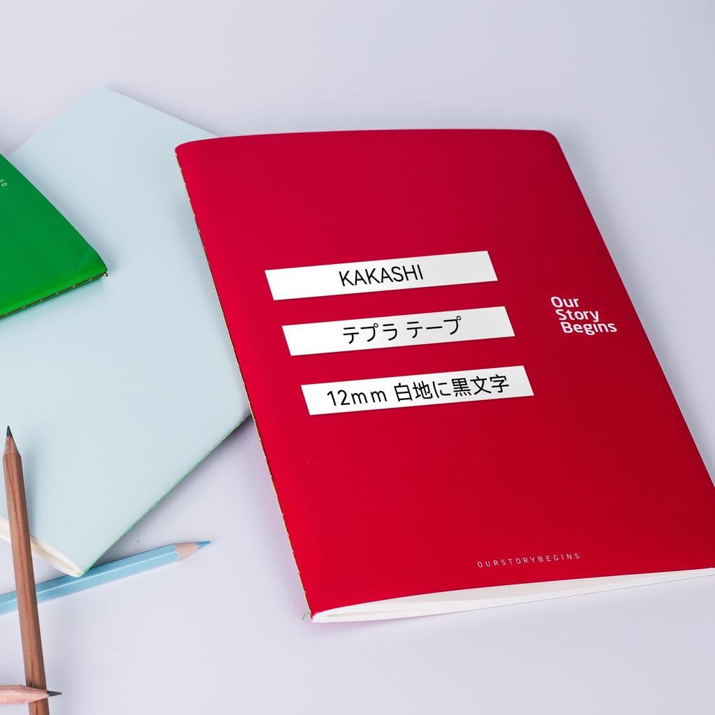 Совместимая с KAKASHI лента Casio Nameland 12 мм, черные буквы на белом фоне, картридж с лентой CASIO Nameland, лента Tepra для устройства для написания этикеток, набор из 3 шт. XR-12WE KL-FR3