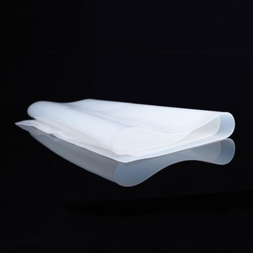 Лист из силиконовой резины, Полупрозрачный лист-подкладка, 200x200мм, Термостойкий силиконовый коврик (3mm) для вакуумных прессовых печей