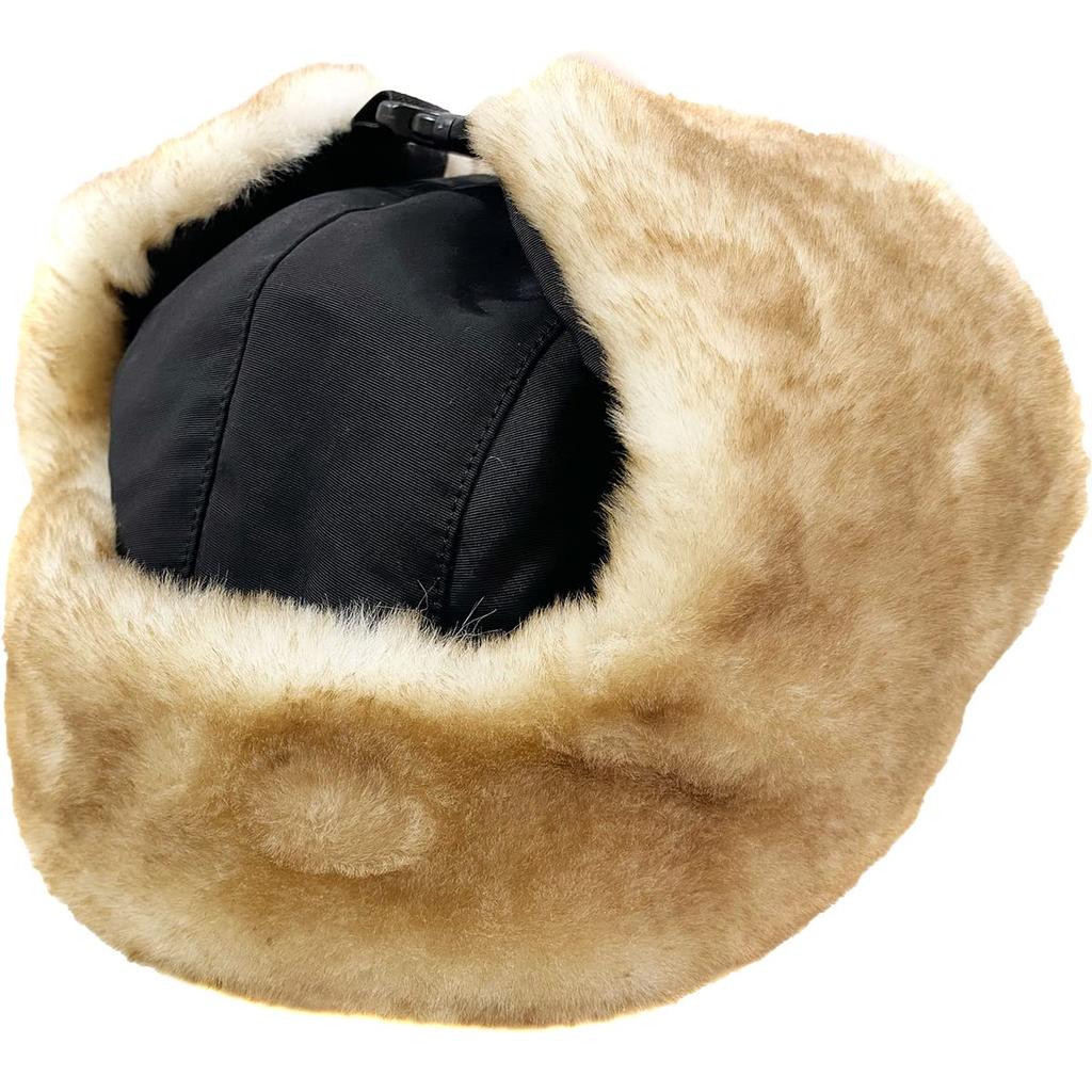 Базовая кепка-пилот Cordura Aviator Cordura из японской ткани с мехом, свободный размер, темно-синяя, 60/40, женская, мужская