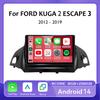 Android 14 для FORD C-MAX KUGA 2 ESCAPE 3 2012 - 2019 Автомобильный радиоприемник Мультимедиа Видеоплеер Навигация GPS 4G+WIFI Стерео Головное Устройство