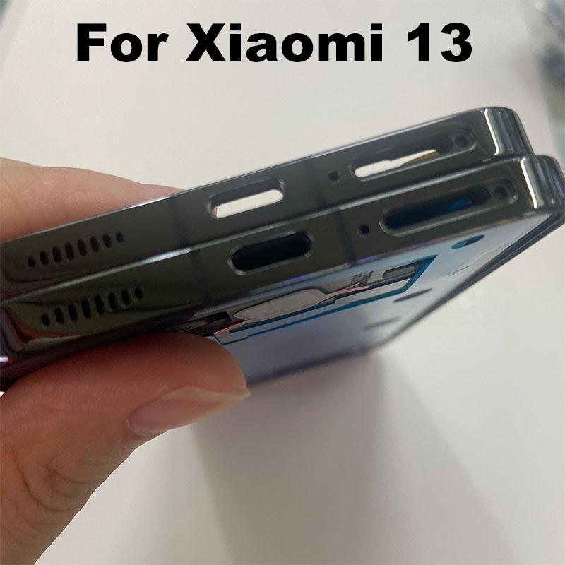 Для Xiaomi 13 Средняя рамка Передняя рамка Держатель ЖК-дисплея Задняя пластина Шасси Замена MI 2211133C 2211133G