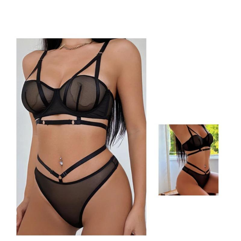 Высококачественный комплект женского нижнего белья, сексуальные полые бюстгальтеры Push Up, французское ультратонкое кружевное белье, летние дышащие сетчатые бюстгальтеры, трусы, комплекты