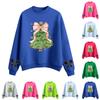Women's Fashion Casual Round Neck Long Sleeve Christmas Printed Sweatshirt