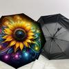 1pc Colorful Sunflower Artwork Umbrella with Plastic Handle,Suitable for All Seasons Home Travel Outdoor UmbrellaDD1258