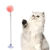 Пружинная приманка для кошек с плюшевым шариком на присоске, нижняя палочка, игрушечная палочка для кошек с
