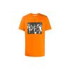 Spray Paint T-Shirt Orange Men Streetwear OMAA027R201850151910