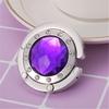 Portable Hanging Crystal Alloy Bag Desk Hooks Portable Handbag Folding Hanger