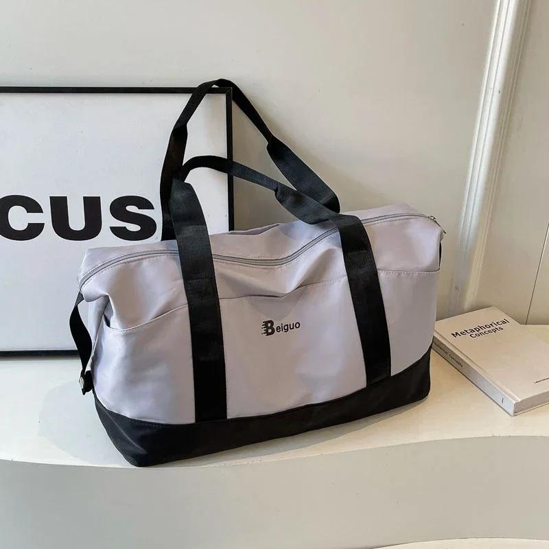 Женские складные дорожные сумки большой вместимости на молнии, лаконичные милые сумки, большие многофункциональные сумки, мода