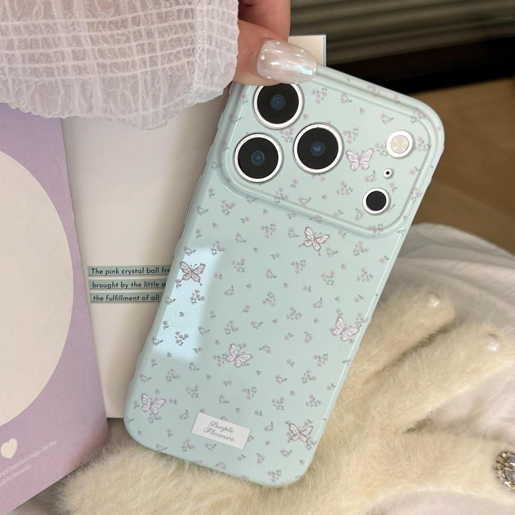 Маленький Цветочный Чехол-Бабочка для iPhone 16, iPhone 17 и iPhone 17 Pro Max