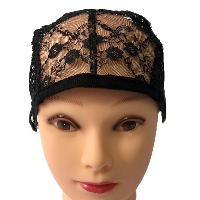 Кружевная сетка, полная шапочка для парика, сетка для волос, плетение шапочек для изготовления париков, регулируемые ремни