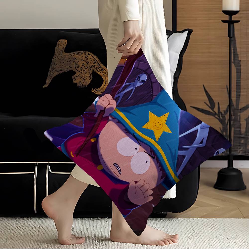 Classic Animation SSouth Cartoon Park Pillow Cover Sofa Cushion Cover Home Room Decoration Children Gift
