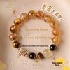 Taifu Yellow Citrine & Tiger Eye Bracelet for Men and Women – Attracts Luck and Wealth with Yellow Crystal Tower Design