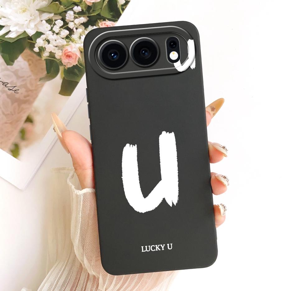 For Honor 500 5G Case MEY-AN00 Cute Lucky Letters Cover Soft TPU Matte Phone Case For Honor 500 Pro Honor500 5G Back Cover Coque