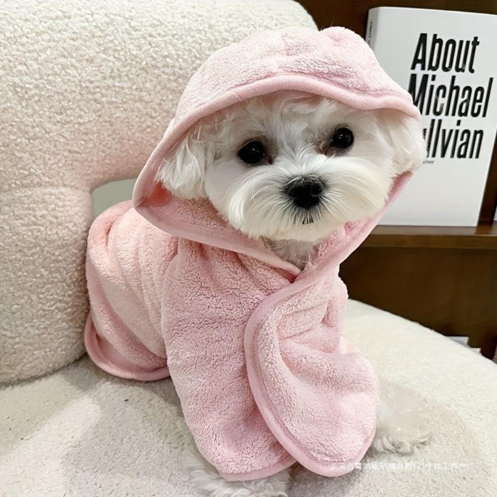 Super Absorbent Dog Bath Towel Thickened Cat Bathrobe New Pet Grooming Robe Pet Salon
