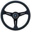 NARDI CLASSIC Черная Кожа и Черные Спицы 360мм Руль для N130