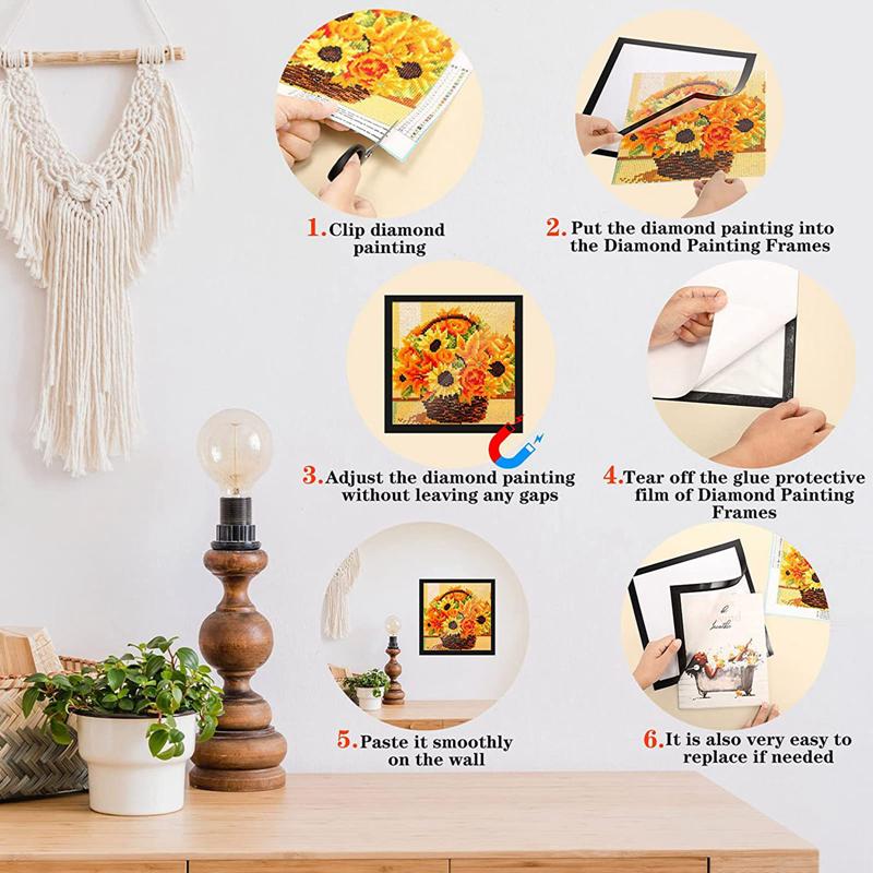 Магнитные рамки для картин, рамки для картин, самоклеящиеся рамки для фотографий на стену холодильника, украшение дома