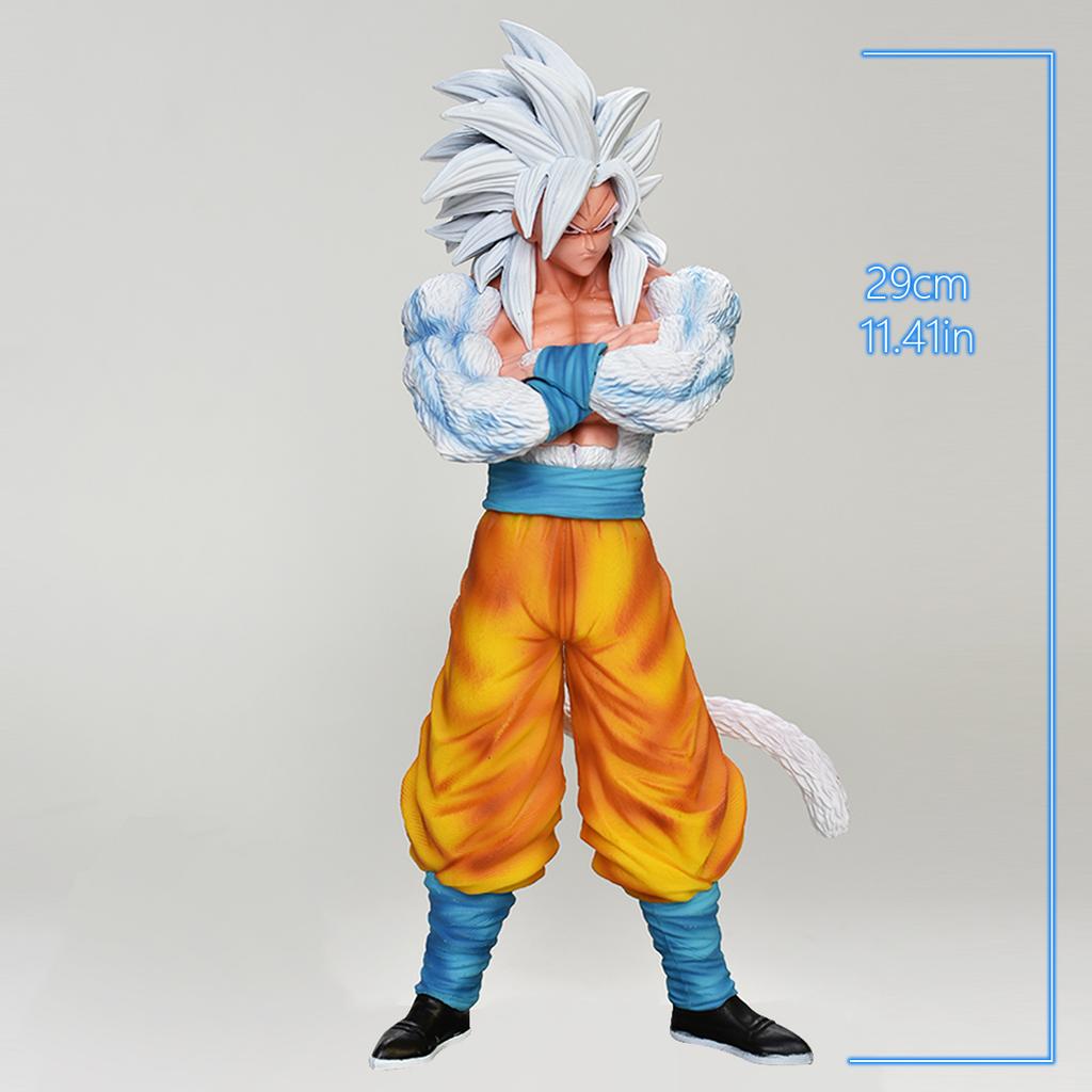 29cm/11.4in Anime Dragon Ball Z Figure Goku Action Figure Goku Super Saiyan 4 Figure Collectible Model Statue Toy Gift