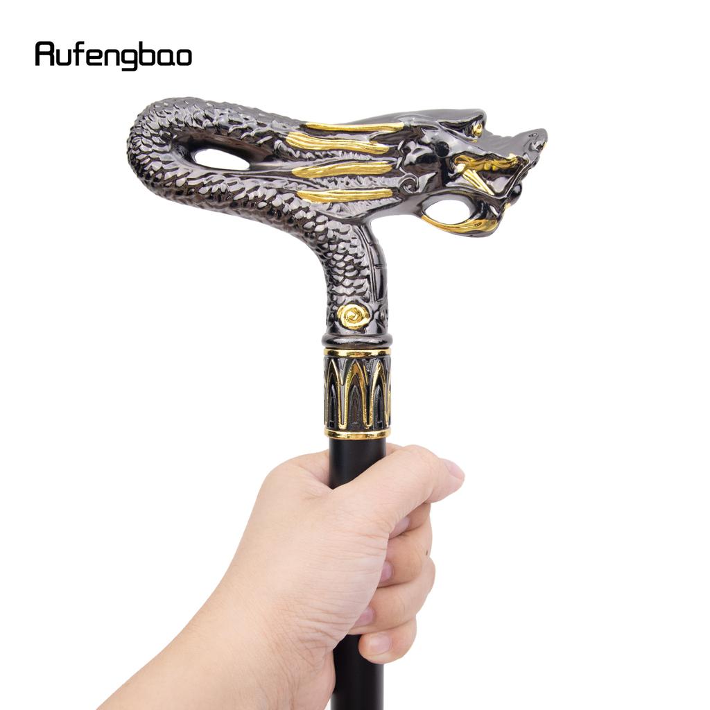 Золотой черный дракон модная трость декоративная трость косплей винтажная вечеринка модная трость посох 94 см