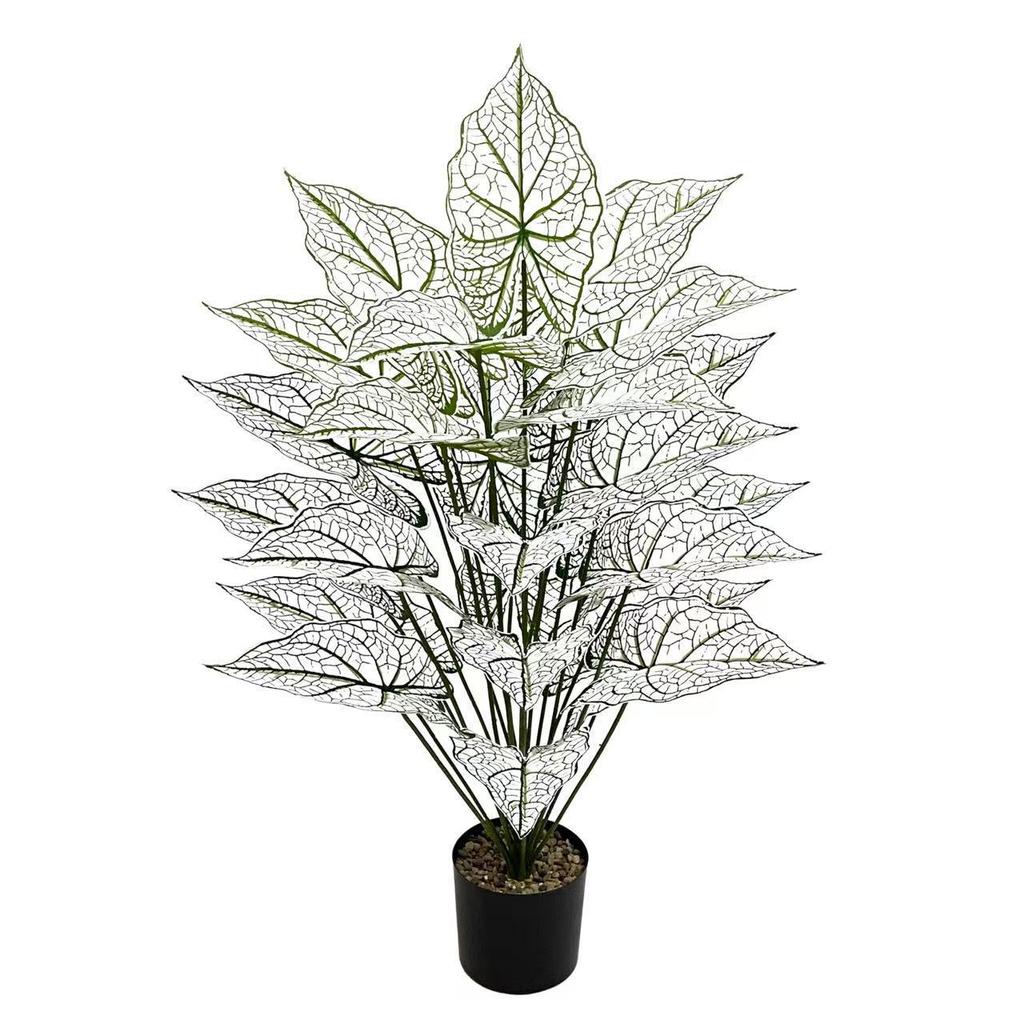 Nordic Style Taro Leaf Green Plant for Home Decor and Garden Landscaping